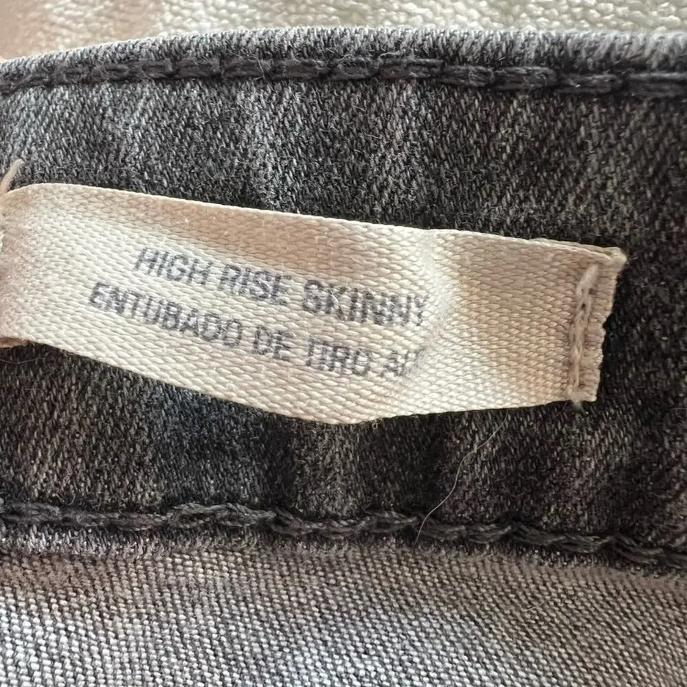 Universal Thread Dark Gray Denim High Rise Women's Skinny Ankle Jeans - 14/32